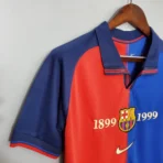 1999/2000 Retro Barcelona Home 100th Anniversary Version Football - Immagine 4