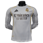 Real Madrid Fußball-Heimtrikot, Spielerausführung, Langarm, Saison 25/26