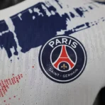 24/225 PSG Away Player version white red yellow blue Soccer Jersey - Immagine 6