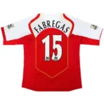 04-05 Arsenal Henry #14 FABREGAS #15 Pires #7 Bergkamp #10 Retro-Trikot, Heimtrikot-Replik - Immagine 7