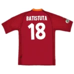 Serie A AS Rom Totti #10 Batistuta #18 Retro-Heimtrikot 2000/01 - Immagine 2