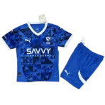 2024-25 Kids Al Hilal SFC Home Jersey(Shirt+Shorts)