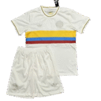 Colombia 24-25 Nation 100th Anniversary Special Edition Kids Kits White Jersey