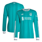 Liverpool Long Sleeve Third away green football jersey 2025-26 Fan version - Image 2