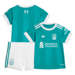 Liverpool Auswärtstrikot für Kinder, dritte Spieltrikotvariante, grün, Saison 2025/26, Fan-Version - Image 3