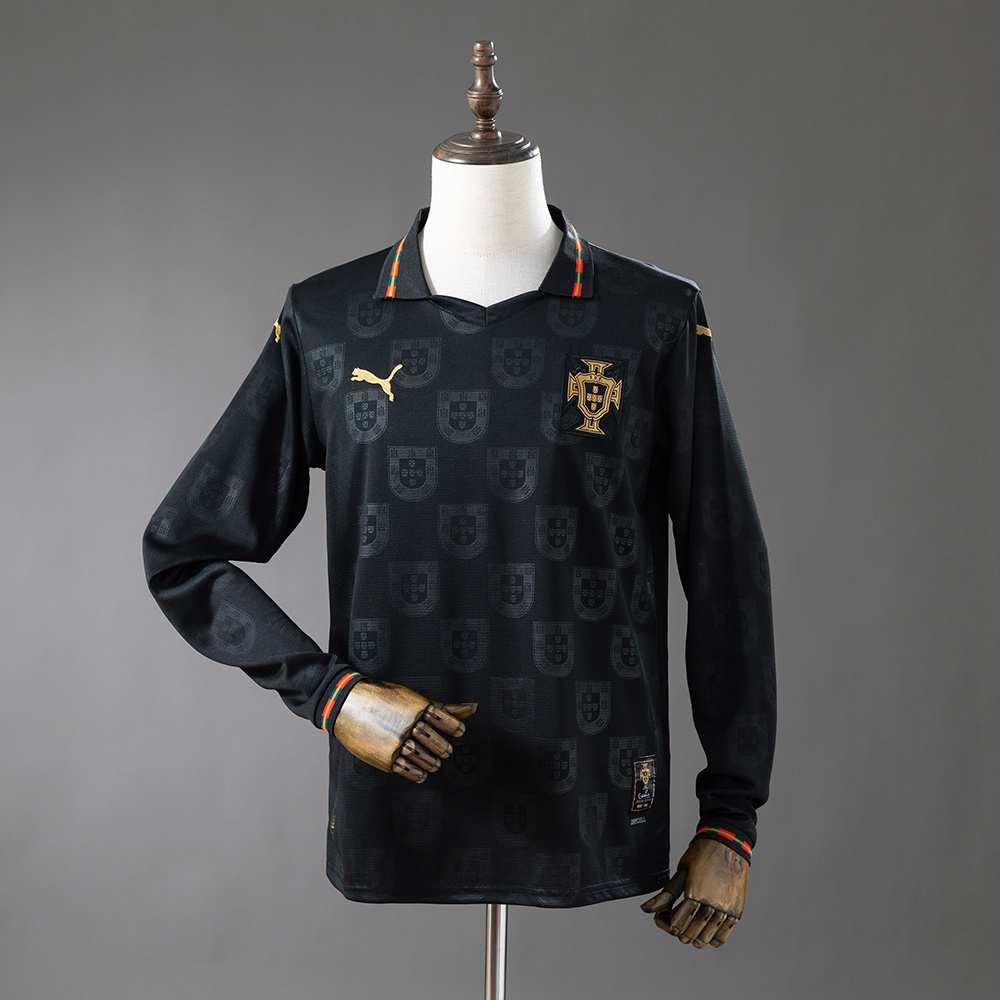 4a14bf49 Portugal 2026 Special Edition - Black Panther Long-Sleeve Jersey S-4XL - Image 1