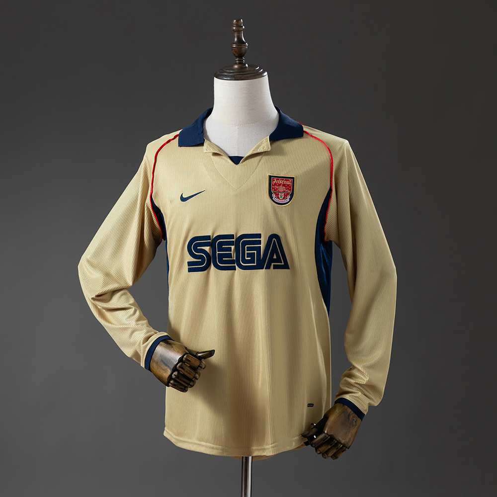 4f32da7a Arsenal 01/02 Auswärts-Retro-Trikot mit langen Ärmeln, S–XXL8 - Image 1