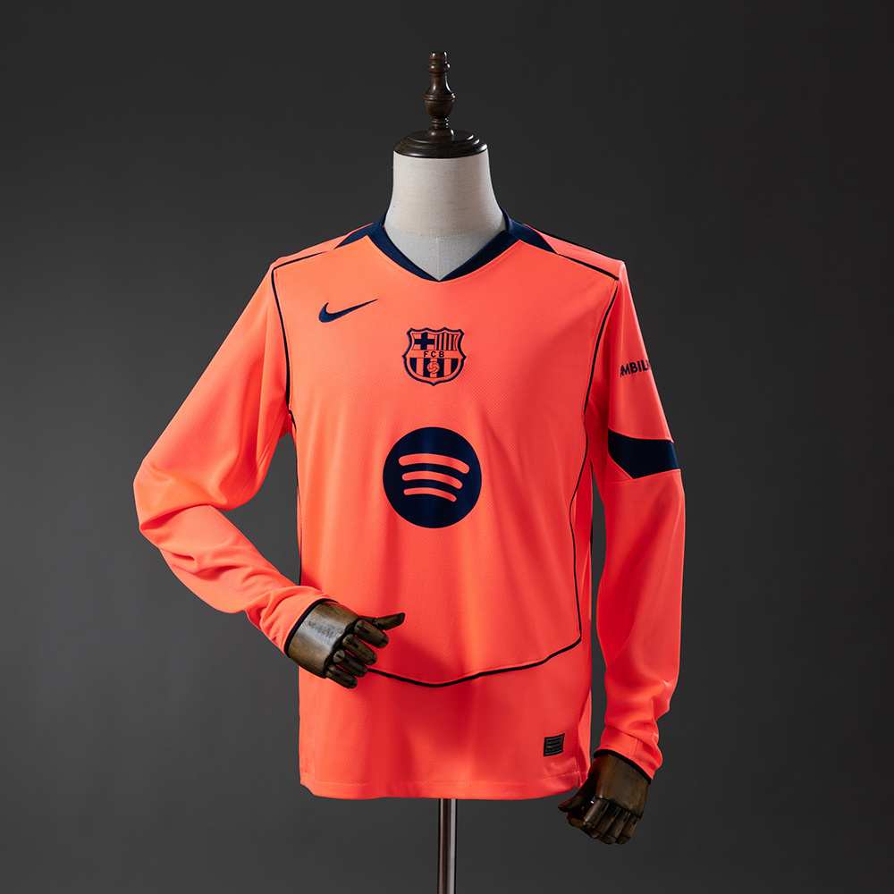 d008da09 Barcelona 25/26 Auswärtstrikot mit langen Ärmeln, S–4XL - Image 1