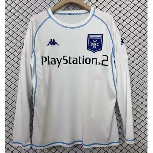 Maillot rétro manches longues domicile d'Auxerre 2003/04