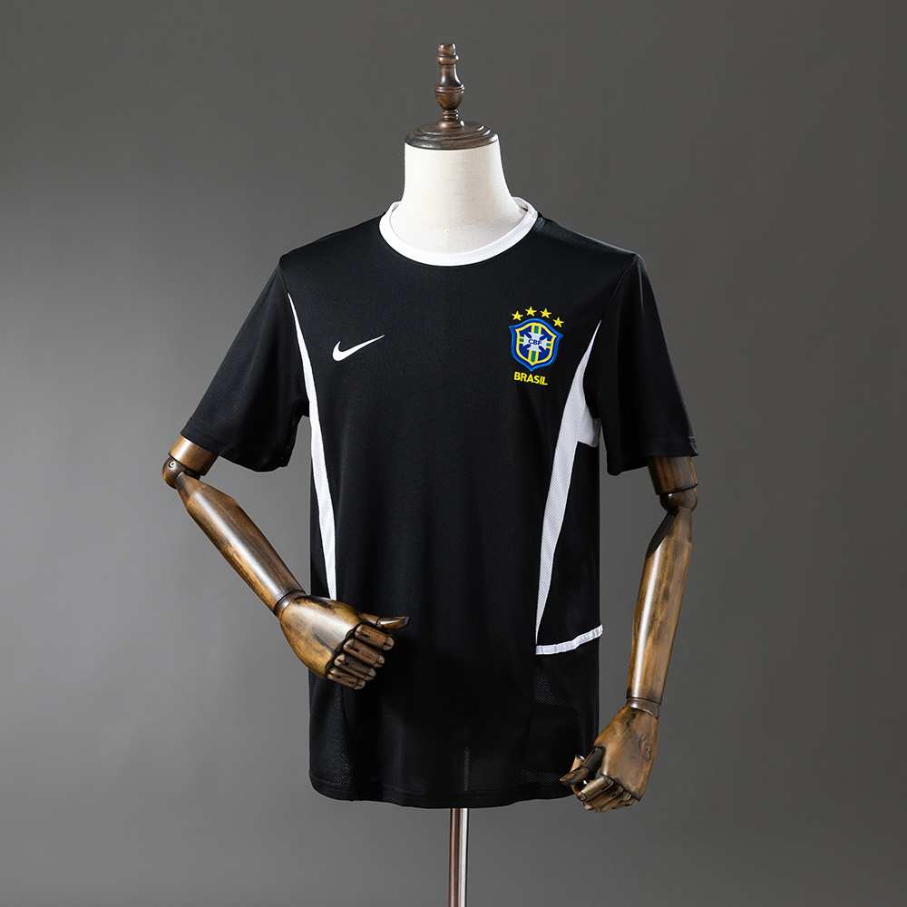 9cbda6c3 Brazil 2002 Goalkeeper Black Jersey S-XXL - Immagine 1
