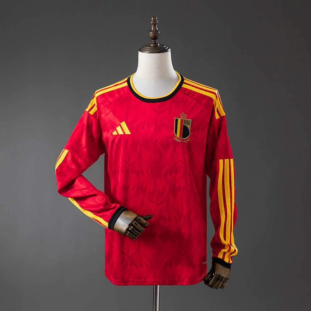 df65fdcb Belgium 2026 Home Long-Sleeve Jersey S-4XL - Imagen 1