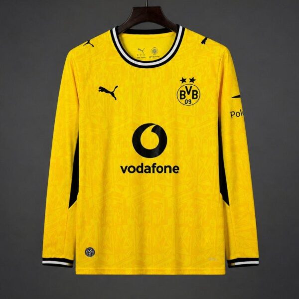 Borussia Dortmund Langarm-Heimtrikot 26/27 gelb mit schwarzen Ärmeln