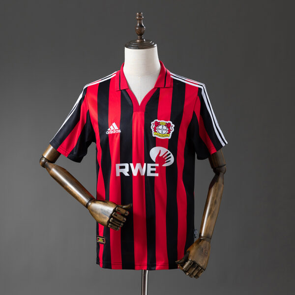 Bayer 04 Leverkusen Retro‑Heimtrikot Saison 00/01, Größen S‑XXL