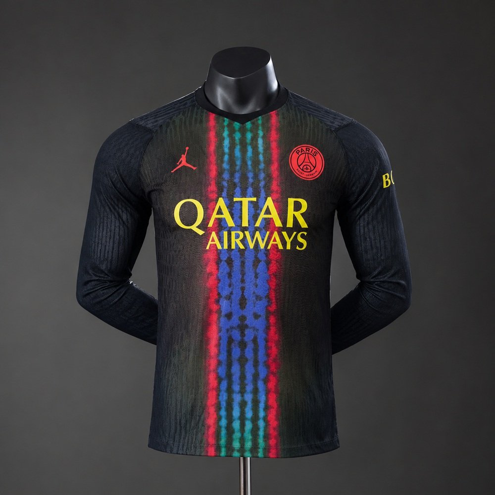 PSG 2627 Third Away Player Version Long-Sleeve Jersey S-3XL S-3XL-1.jpg PSG Drittes Auswärtstrikot 26/27, Authentic-Version, langarm – Bild 1